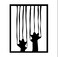 Mourah Home Metal Wall Art No:7 Scratch - Black - 2 Years Warranty