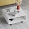 Mourah Home Hola Coffee Table - White/Dark Grey - 2 Years Warranty