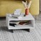 Mourah Home Hola Coffee Table - White/Dark Grey - 2 Years Warranty