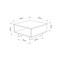 Mourah Home Hola Coffee Table - Oak/Dark Grey - 2 Years Warranty