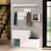 Mourah Home Home Holdon Hall Stand &amp; Shoe Cabinet - 8 Pairs - White - 2 Years Warranty