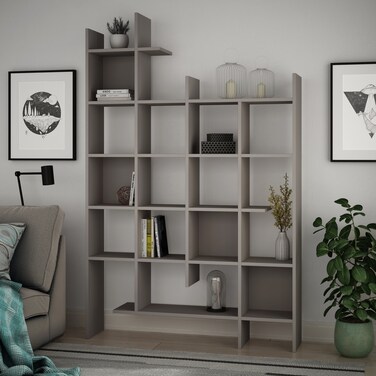 Mourah Home Manco Bookcase - Light Mocha/Light Mocha - 2 Years Warranty