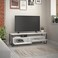 Mourah Home Cornea Tv Stand Up To 60 Inches With Storage - White - 2 Years Warranty