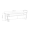 Mourah Home Cornea Tv Stand Up To 60 Inches With Storage - White - 2 Years Warranty