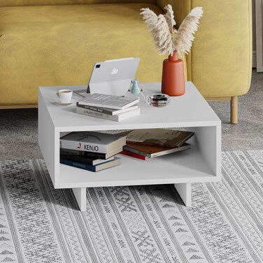 Mourah Home Hola Coffee Table White/White - 2 Years Warranty