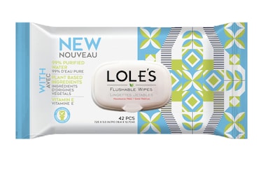 LOLE'S&nbsp;Flushable Cleaning Wet Wipes, Pack of 1 x 42 Wipes