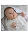 غطاء حامل الأطفال Babyjem Stork للأطفال حديثي الولادة مع إسفنجة داعمة للرأس، يسهل الانتقال إلى النوم، قابل للغسل، وسادة حامل الأطفال لمقعد السيارة، عربة الأطفال، سرير الأطفال، وهزازات ناعمة لهز لطيف.