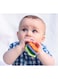 Babyjem Soft Plush Teething Toy With Silicone Teether And Rattle For Infants - BPA-Free And Phthalate-Free Baby Teething Toy For Soothing Sore Gums And Motor Skills Development