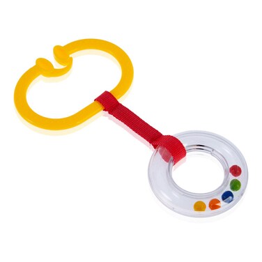 Babyjem Rattle Stroller Ring Yellow Oval