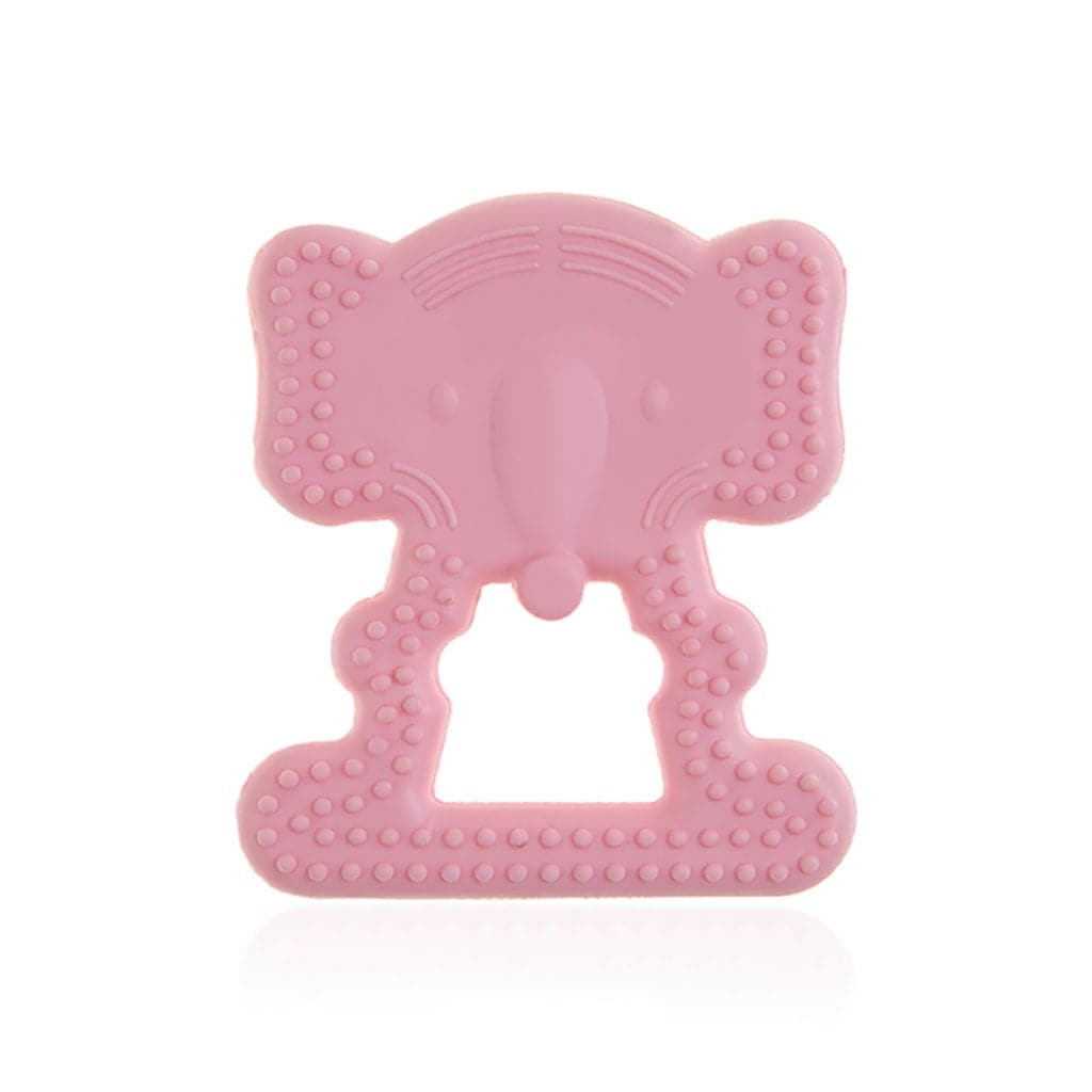 Buy Babyjem Baby Teethering Elephant Gloves For 3+ Month Pink