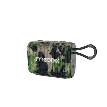 Moodix KI23TM02 Bluetooth Speaker with Radio, Portable Wireless Speaker Compatible with All Cellphones, Handsfree Speaker with TF Card, Clear Sound, for Hiking &ndash; Camping, Camouflage