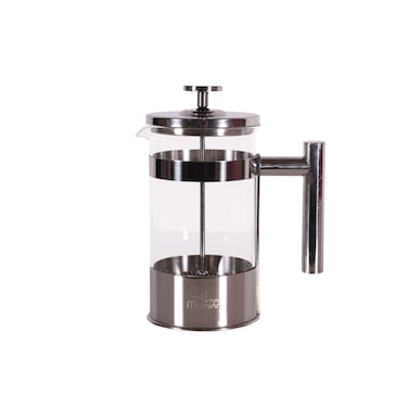 Any Morning French Press Coffee and Tea Maker with Triple Stainless Steel Filters, Borosilicate Glass Tea Press, 3 Level Filtration System, Portable, Easy to Clean, 20 oz