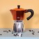 Any Morning Stovetop Espresso Coffee Maker, Stainless Steel Induction Moka Pot Compatible with All Hob Types, Italian Coffee Maker, Percolator Coffee Pot 6 Cups, 10 oz, Copper Colored