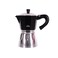 Any Morning Stovetop Espresso Coffee Maker, Italian Coffee Maker, Iconic Aluminum Moka Pot for Americano, Latte, Cappucino, Percolator Coffee Pot for Camping, 6 Cups, 8 oz, Black
