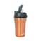 Any Morning SI232021 Travel Coffee Mug with Lid and Straw, Insulated Stainless Steel Coffee Tumbler, Travel Coffee Cup for Hot and Cold Beverage, Leakproof and Spillproof, 14 oz, Copper Colored