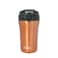 Any Morning SI232021 Travel Coffee Mug with Lid and Straw, Insulated Stainless Steel Coffee Tumbler, Travel Coffee Cup for Hot and Cold Beverage, Leakproof and Spillproof, 14 oz, Copper Colored