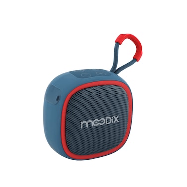 Moodix KI23KS659 Bluetooth Speaker with Radio, Portable Wireless Speaker Compatible with All Cellphones, Handsfree Speaker with Micro SD Card and USB, Clear Sound, for Hiking - Camping, Blue