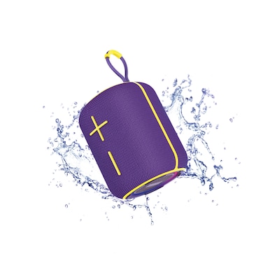 Moodix KI23KSV6 Bluetooth Speaker with Radio, Portable Wireless Water Resistant IPX6 Speaker Compatible with All Cellphones, Shower Speaker with TF Card and USB, Clear Sound, Purple