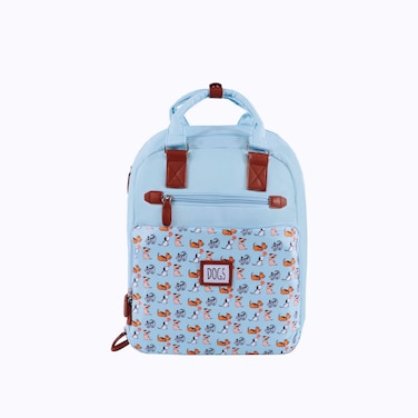 Biggdesign Dogs Laptop Backpack for Women, Waterproof Work Bag with Laptop Compartment, Travel Backpack with Luggage Sleeve, School Computer Backpack, 15 Inch Laptop and Notebook, Anti Theft, Blue