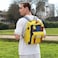 Biggdesign Cats Laptop Backpack for Women, Water Resistant Work Bag with Laptop Compartment, Travel Backpack with USB Charging Port, 14 Inch Laptop and Notebook, Anti Theft, 10 L, Yellow