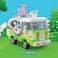 Ogi Mogi Toys Educational Building Blocks &ndash; Green Camping Van with Light, 304 Pieces, 2 Figurines &amp; Mini Bike &ndash; Fun DIY Toy for Kids, Light-Up Van for Pretend Play &amp; Building Fun