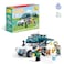 Ogi Mogi Toys Educational Building Blocks &ndash; Blue Camping Van with Light - 298 Pieces   Fun 4-Wheeler Jungle Van Toy for Kids with Figurines, Movable Parts &amp; Light-Up Feature   STEM Toy