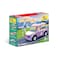 Ogi Mogi Toys Educational Building Blocks &ndash; Girl Car Toy Set (136 Pieces)   Fun DIY Vehicle with 2 Figurines, Decorative Stickers &amp; Flower Wind Turbine   Pretend Play STEM Toy for Kids