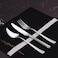 Serenk Paris Model Stainless Steel Cutlery Set, 18-Piece Spoons and Forks Set, Durable Spoons and Forks Set, Stainless Steel for Everyday Use, Elegant Cutlery for Kitchen and Dining