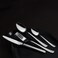 Serenk Paris Model Stainless Steel Cutlery Set 24 Pieces Spoons and Forks Set, Durable Spoons and Forks Set, Stainless Steel for Everyday Use, Elegant Cutlery for Kitchen and Dining
