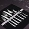 Serenk Paris 42 Piece 18/10 Stainless Steel Cutlery Set, Polished Finish, Durable Flatware with Forks, Spoons, and Knives