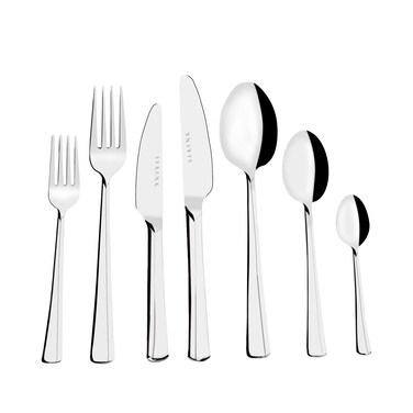 Serenk Paris 42 Piece 18/10 Stainless Steel Cutlery Set, Polished Finish, Durable Flatware with Forks, Spoons, and Knives
