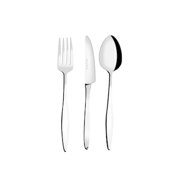 Serenk Milan 18-Piece Premium 18/10 Stainless Steel Cutlery Set, Polished Finish, Durable Flatware for Elegant Dining