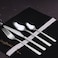 Serenk New York 24-Piece Premium 18/10 Stainless Steel Cutlery Set &ndash; Sleek, Polished Flatware for Everyday and Formal Dining