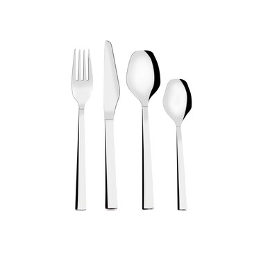 Serenk New York 24-Piece Premium 18/10 Stainless Steel Cutlery Set &ndash; Sleek, Polished Flatware for Everyday and Formal Dining