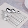 Serenk New York 42-Piece 18/10 Stainless Steel Cutlery Set &ndash; Sleek, Polished Flatware for Sophisticated Dining