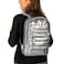 BiggDesign Quilted Waterproof Backpack &ndash; Lightweight Travel Backpack, Stylish School Backpack for Girls, Boys, Work &amp; Everyday Use &ndash; Fits up to 15&rdquo; Laptop &ndash; Silver