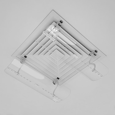 موجه هواء Square من Witforms – مناسب لفتحات الهواء المربعة والمستطيلة، يضمن توزيع متساوٍ ومريح للهواء في جميع الاتجاهات