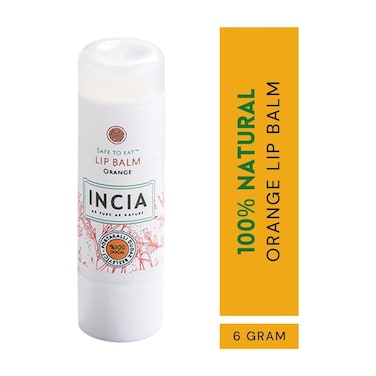 INCIA&nbsp;100% NATURAL ADULT LIP BALM - ORANGE, 6g