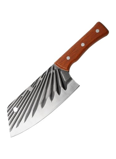 Meat Cleaver 7 Inches, Ultra Sharp Chinese Cleaver Knife, Full-tang Chopping Knife 30Cr13 Steel Blade Thickness 2.2 mm, Classic Manual Forging Series (CH005)