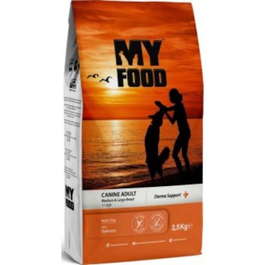 My Food Medium &amp; Large Breeds Adult Dry Dog Food With Salmon - 2.5Kg