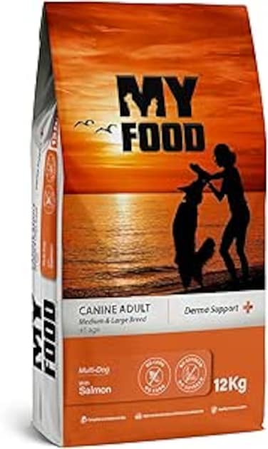MyFood Adult Medium &amp; Large Breed Salmon, Derma Support, No Corn &amp; No Soy 12Kg
