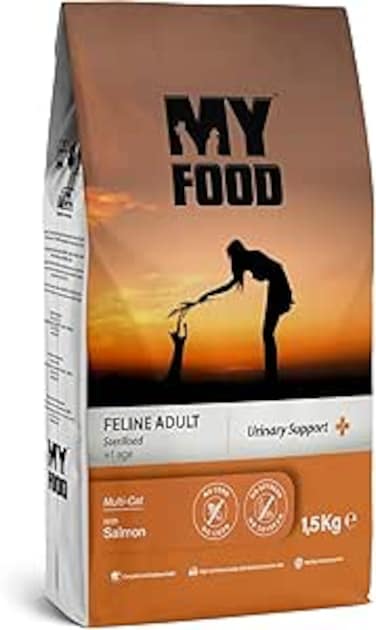 MyFood Adult Cat Salmon, Sterilized &amp; Urinary Support, No Corn &amp; No Soy 1.5Kg