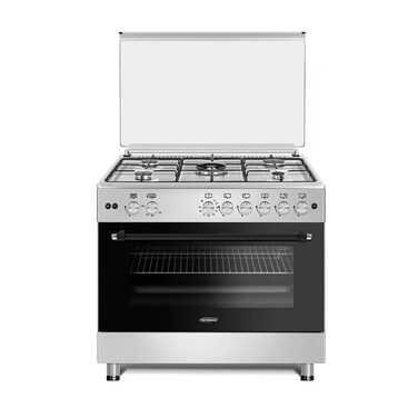 General Gold 90x60 cm Freestanding Gas Cooker with 5 Burners, Gas Oven and Grill with Cooling Fan, Triple Glass Door, Push Button Ignition, Full FFD, Sabaf Burners (With Turbofan)
