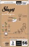 Sleepy Ecologic Size 3, 56 Count, Hypoallergenic, Plant-Based, Biodegradable, Sustainable, Premium Taped Diapers with High Absorption, Organic Baby Dry Diaper 4-10 kg, 100% Leakproof