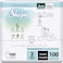 Sleepy Bio Natural Premium Size 2 Diapers, 100 Count, Baby Dry Taped Diapers, 3-6kg Hypoallergenic, Water Based, Almond Milk, Vegan, 100% Leakproof
