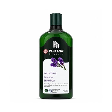 PAPAANA Organic Anti-Frizz Lavender Shampoo 400ml