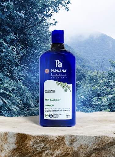 Papaana Organic Anti-Dandruff Shampoo with Shea Butter 400ml Sulfate-Free