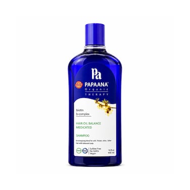 PAPAANA Organic Therapy Hair Oil Balance Medicated Shampoo 400ml