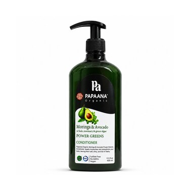 PAPAANA Organic Moringa &amp; Avocado Power Greens Conditioner 400ml