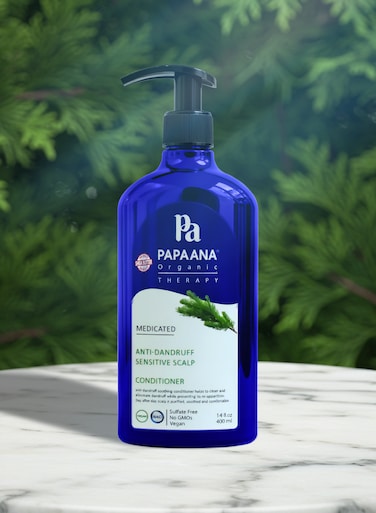 Papaana Organic Anti-Dandruff Sensitive Conditioner with Shea Butter 400ml Sulfate-Free